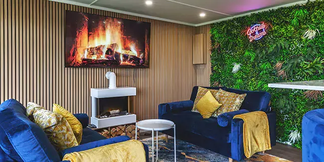 inside a garden bar