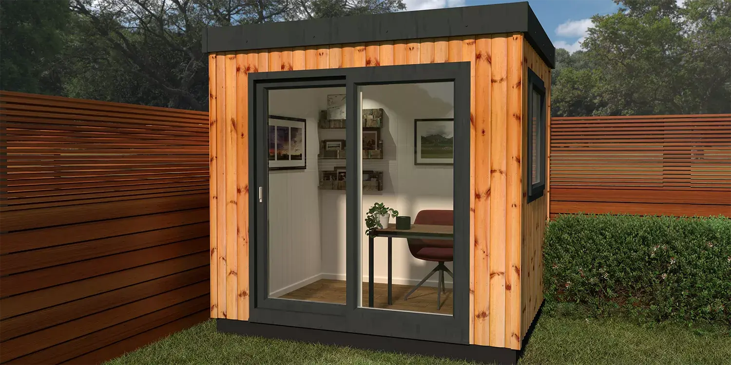 small garden room for office