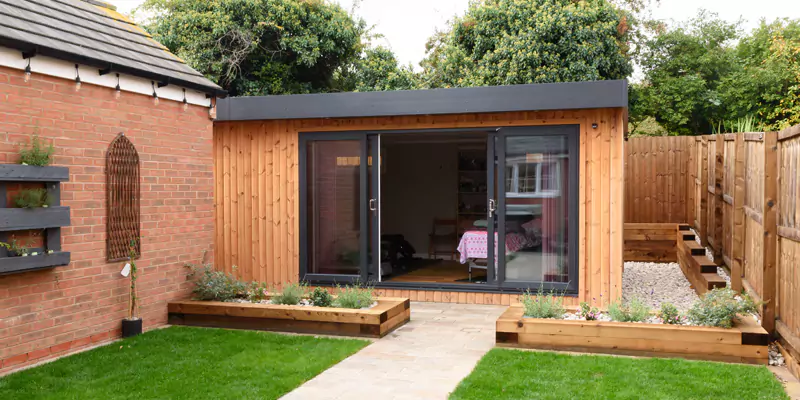 timber built garden gym