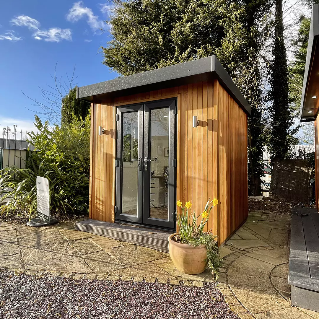 Small cedar office shed for the garden