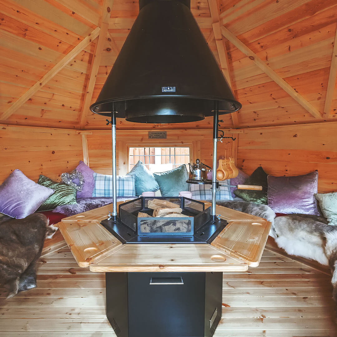 Interior of an arctic grill house