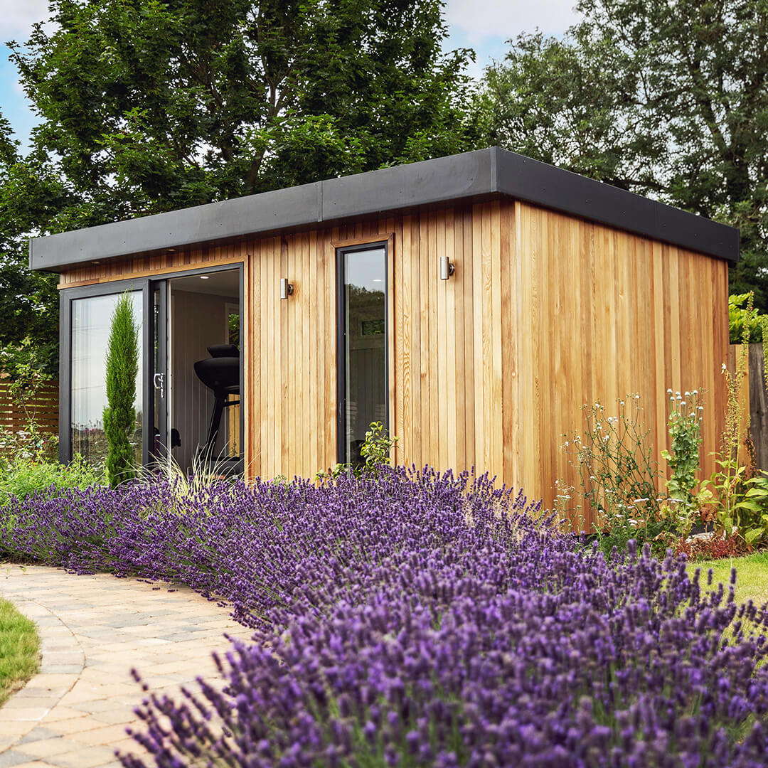 Cabin Master Garden Gym Room with Lavender Plants 