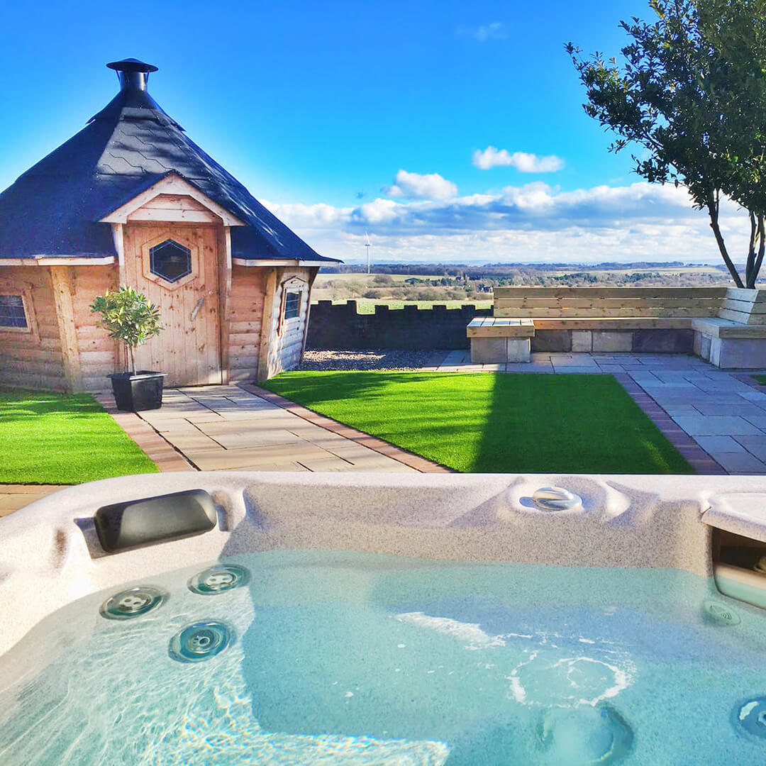 Cabin Master Arctic Cabins Camping and Glamping Airbnb Lord Balfour Cottage composite external view aesthetic hydropool hot tub