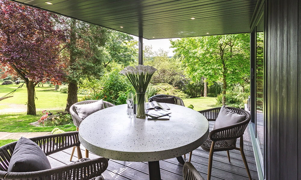 View of the garden from the veranda