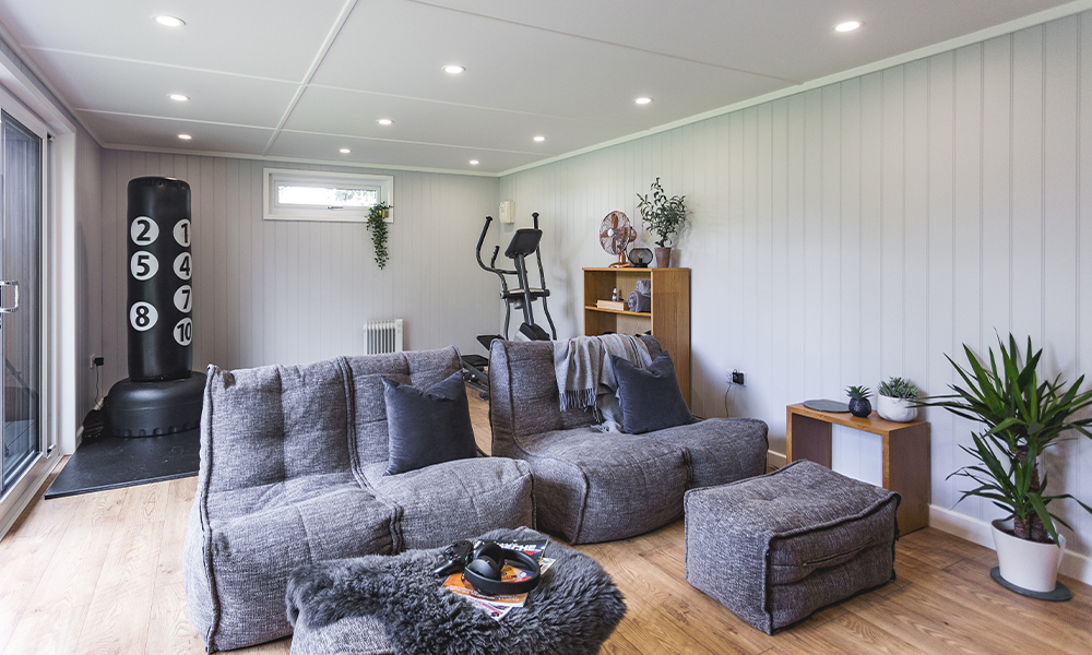 Garden Room with Grey Sofa