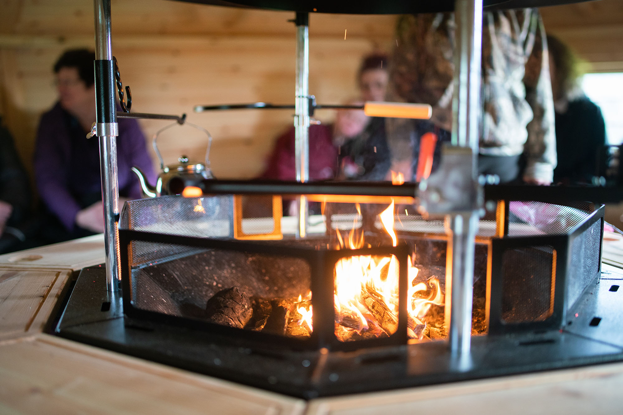 Cabins for Schools firepit & bbq cabin for bushcraft at SEN school