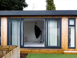Garden Room Photography Studio in the garden