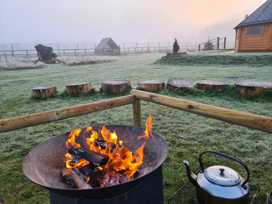 Happy Homestead Eco Nursery fire pit