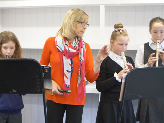 Music Lessons in school cabin