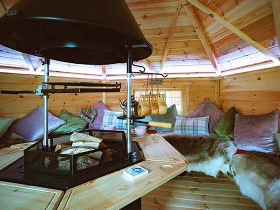 bbq cabin seating