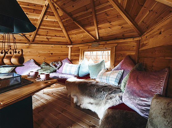 bbq cabin seats