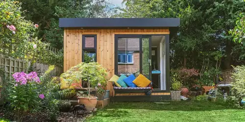 small insulated garden office room