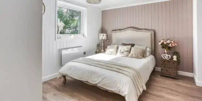 bedroom inside a granny annex