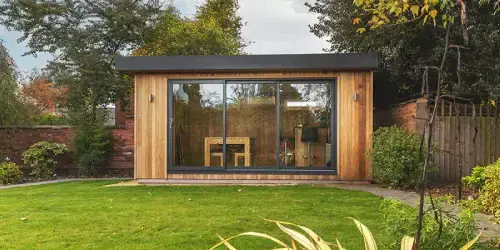 cedar clad garden room