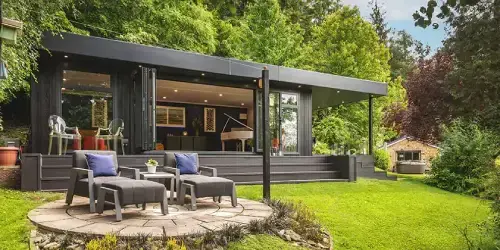 large composite garden annexe
