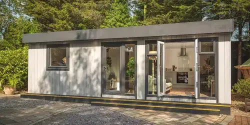 large custom built garden annexe