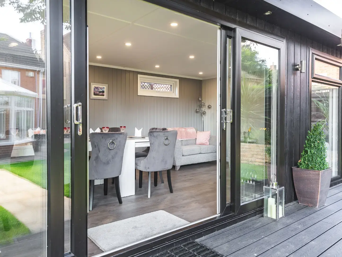 large garden room glazing