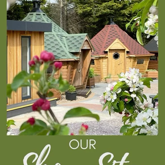 BBQ hut garden room show site at Cabin Master