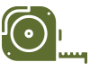 Tape measure icon green