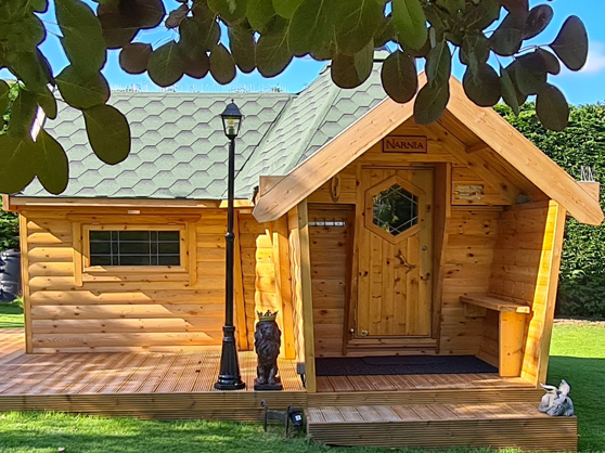 man cave bbq cabin outside