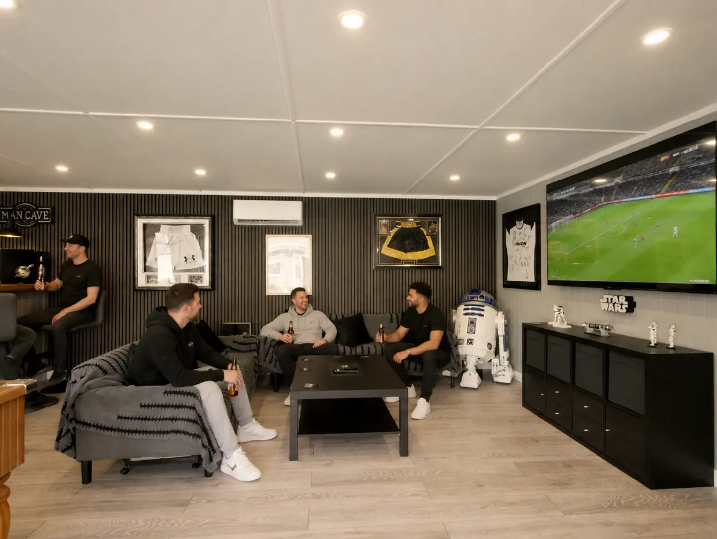 surround sound in a games room
