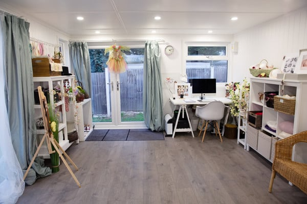 garden room photography studio interior